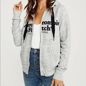 Abercrombie & Fitch Full Logo ZIP Hoodie